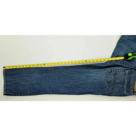 American Eagle Outfitters 28X30 Men's Original Straight Blue Denim Cotton Jeans - Picture 4 of 11